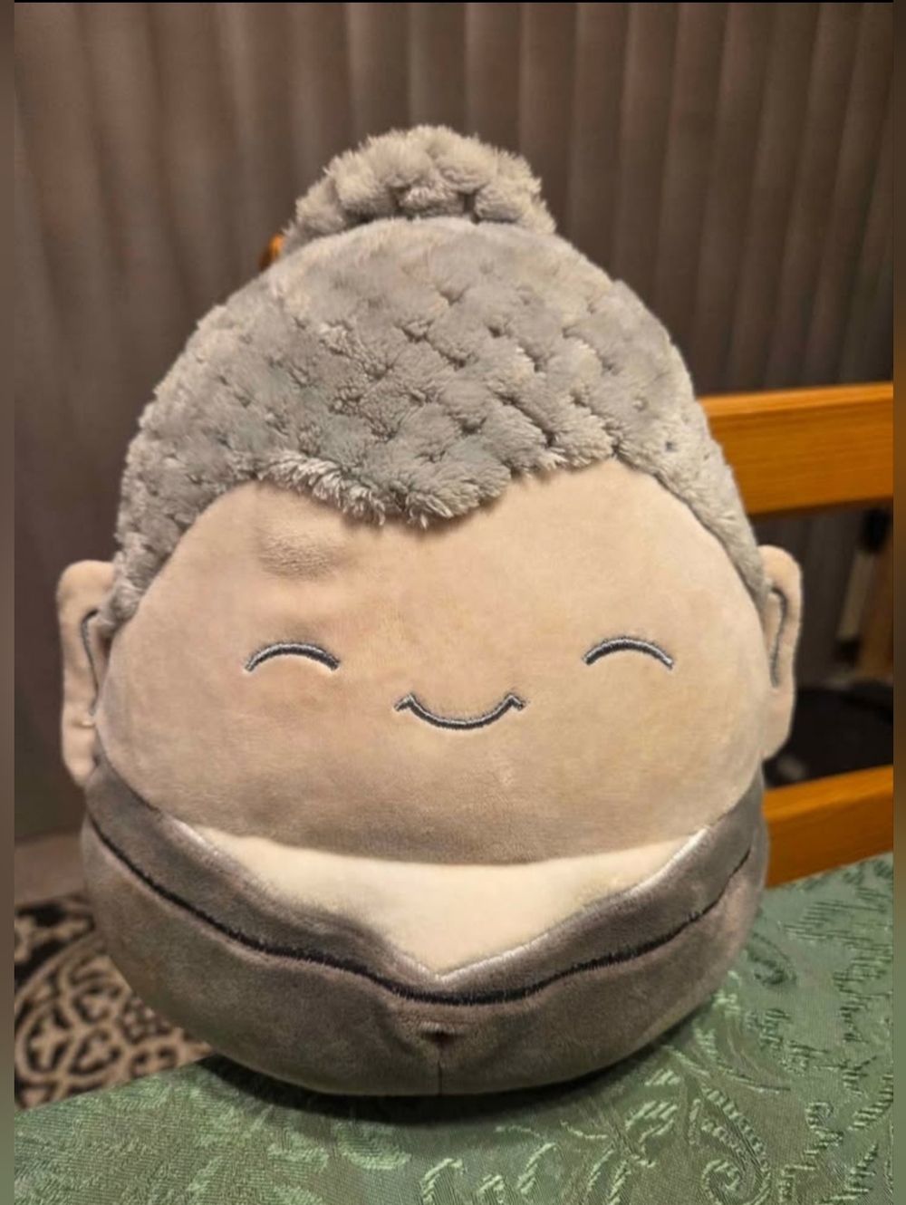Squishmallows Hodge Gray Plush Buddha